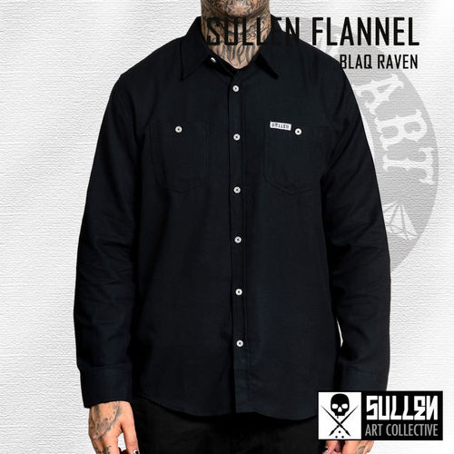 Sullen - Blaq Raven Flannel - Black