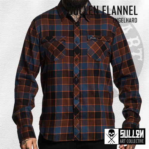 Sullen - Engelhard Flannel Shirt - Blue/Orange/Black