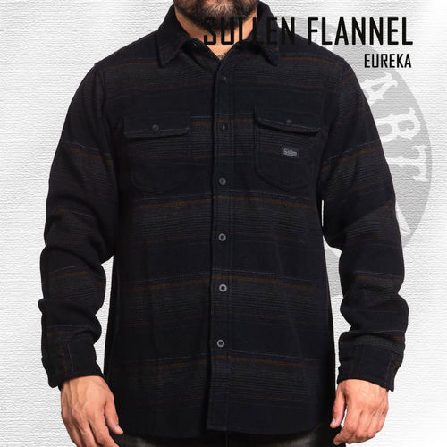 Sullen - Eureka Heavyweight Flannel - Black