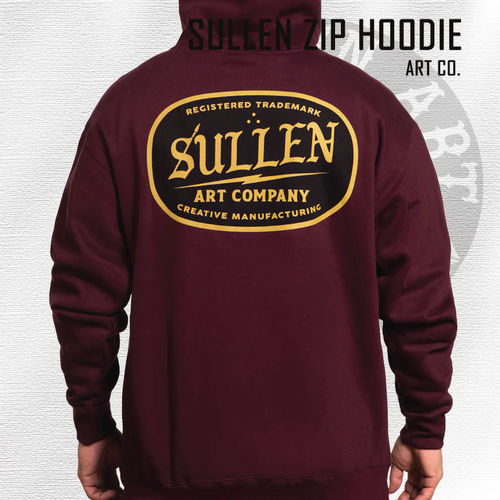 Sullen - Art Co. Zip Hoodie - Burgundy