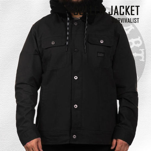 Sullen - Survivalist Duck Canvas Jacket - Black