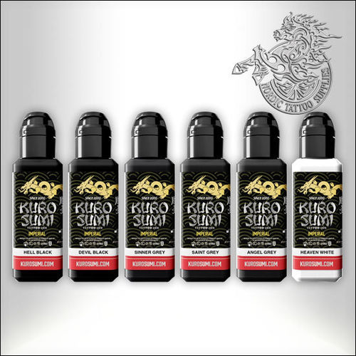 Kuro Sumi Imperial Ink - Zhang Po Greywash Shading Set 6x44ml