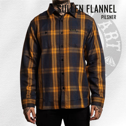 Sullen - Pilsner Flannel - Navy/Gold