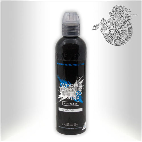 World Famous Ink Limitless 120ml - Charcoal Greywash