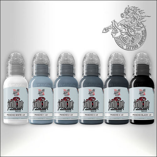 World Famous Ink Limitless Pancho Pastel Grey Set V2 6x30ml