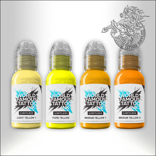 World Famous Ink Limitless Shades of Yellow Set 4x30ml